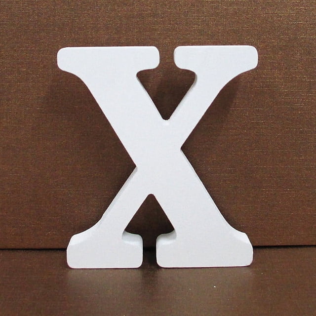Xihbxyly Lista de Deseos Letras de Madera de Madera Blancas para Decoración de Bodas, Cumpleaños, Fiestas y Hogares X
