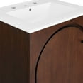 thumbnail image 6 of Sink Vanity Cabinet, Walnut White, Wood, Hotel Bedroom Bathroom, Modern Contemporary HB36475, 6 of 10