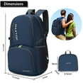 thumbnail image 2 of Mochila MAXTOP ligera y plegable 40/50 L para senderismo y acampada, 2 of 6