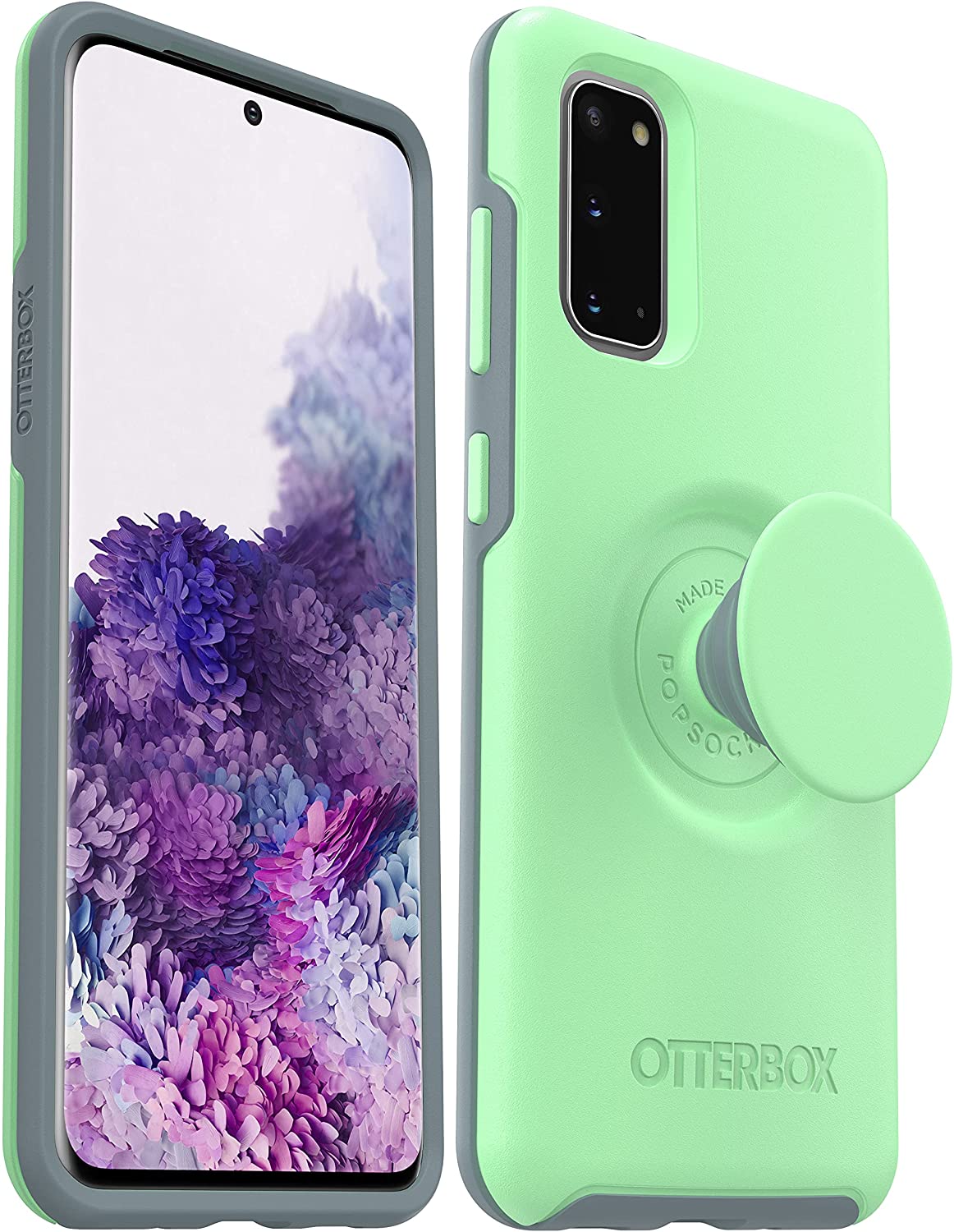 OtterBox + Pop Symmetry Series Case for Samsung Galaxy S20 & S20 5G, Mint To Be