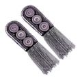 thumbnail image 1 of 1 par de broches con borlas y charreteras vintage de moda para ceremonias 88 cm, 1 of 8