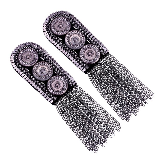 1 par de broches con borlas y charreteras vintage de moda para ceremonias 88 cm