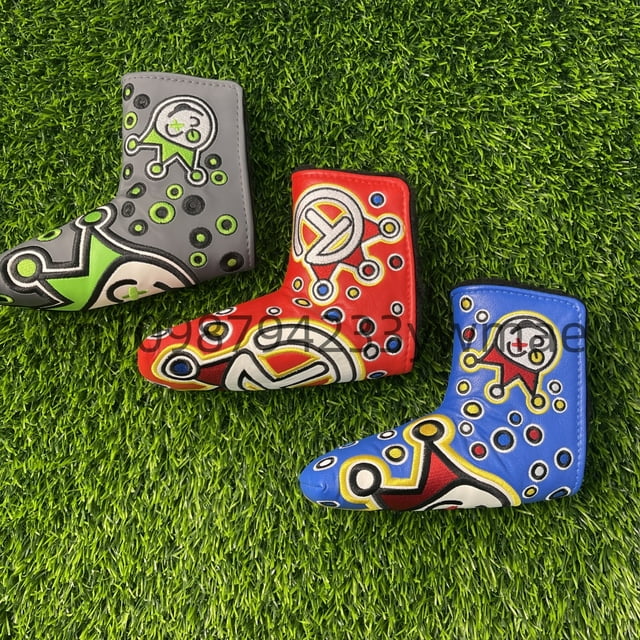 Golf Blade Putter Cover Putter Cover Golf Putter Head Cover Headcover Shamrock Embroidered Blade Fit All Brands 3pcs