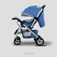 thumbnail image 2 of Carriola de Bebé Plegable Ultra Premium AOKU Azul, 2 of 8