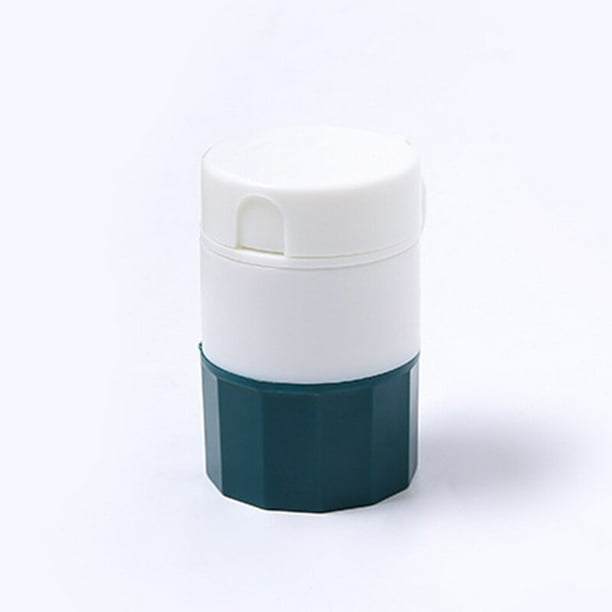 Molinillo de tabletas en polvo multicapa portátil, cortador de pastillas, pulverizador, trituradora de medicina, divisor, caja de almacenamiento de pastillas, estuche de viaje Gao Jinjia LED