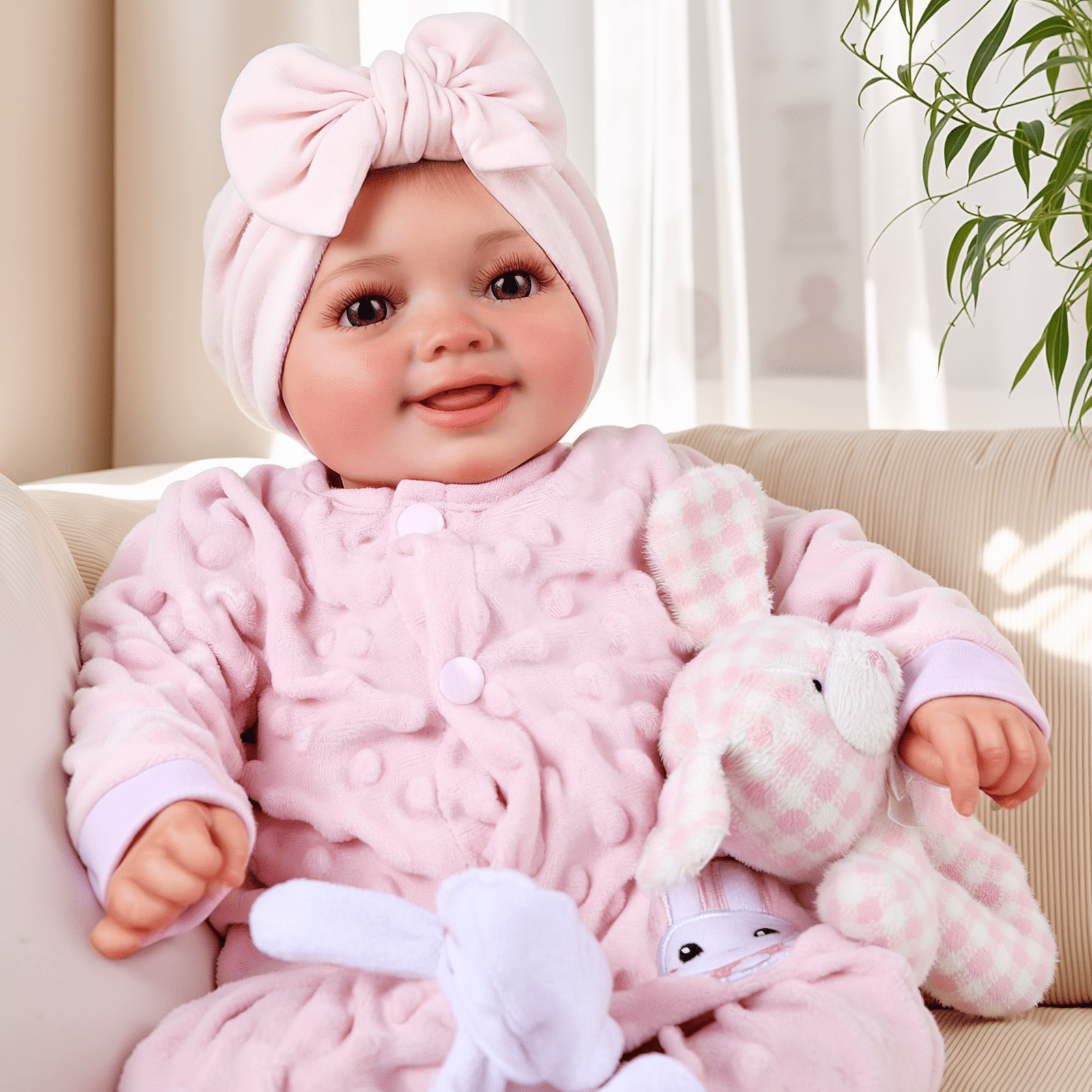 RSG Lifelike Reborn Baby Dolls 17 inch baby doll with Soft Cloth Body Real Life Baby Dolls with Gift Box for Kids Age 3+