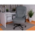 thumbnail image 3 of Boss Office Products B991-GY Double Plush Leather Office Chair, Grey, 3 of 11