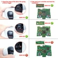 thumbnail image 2 of eXtremeRate Textrued Green Back Paddles Kit Upgrade Board Back Shell Buttons for PS5 Controller BDM-010/020, 2 of 8