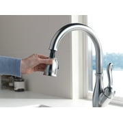 Delta Leland Single Handle Pull-Down Kitchen Faucet in Arctic Stainless 9178-AR-DST