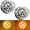 AMBER LED/CLEAR LENS, variant on 2PCS 17 LED Dual Function Watermelon Lights Amber Lens with Stainless Steel Bezel Stop Turn Signal Marker Lights Freightliner Kenworth Peterbilt Trailer Fender Heavy Trucks IP67 3 Wire High Low