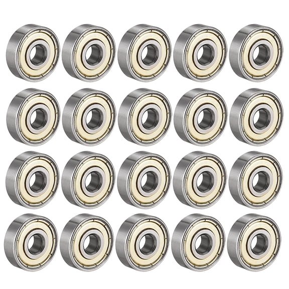 Deep Groove Ball Bearing 627ZZ Double Shield, 7 x 22 x 7mm Carbon Steel , 20pcs