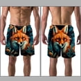 thumbnail image 3 of luoweisi Men's Beach Shorts Quick Dry Swim Trunks with Mesh Lining Fox L, 3 of 5