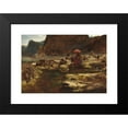 thumbnail image 2 of Albert Goodwin 24x18 Black Modern Framed Museum Art Print Titled - The Sultan and His Camp by the Enchanted Lake, 2 of 5