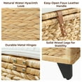 thumbnail image 4 of StorageWorks Wicker Storage Bench with Cushion, 4 of 11