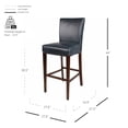 thumbnail image 7 of Milton Bonded Leather Bar Stool With Kickplate, Multiple Colors, 7 of 7