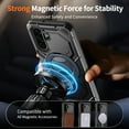 thumbnail image 2 of Armor Designed for Samsung Galaxy A26 5G Magnetic Case, Rugged Shockproof, with 360 Rotate Ring Kickstand, Hard Anti-Drop Heavy Duty Protection Hybrid Phone Cover for Galaxy A26 5G, Black, 2 of 5