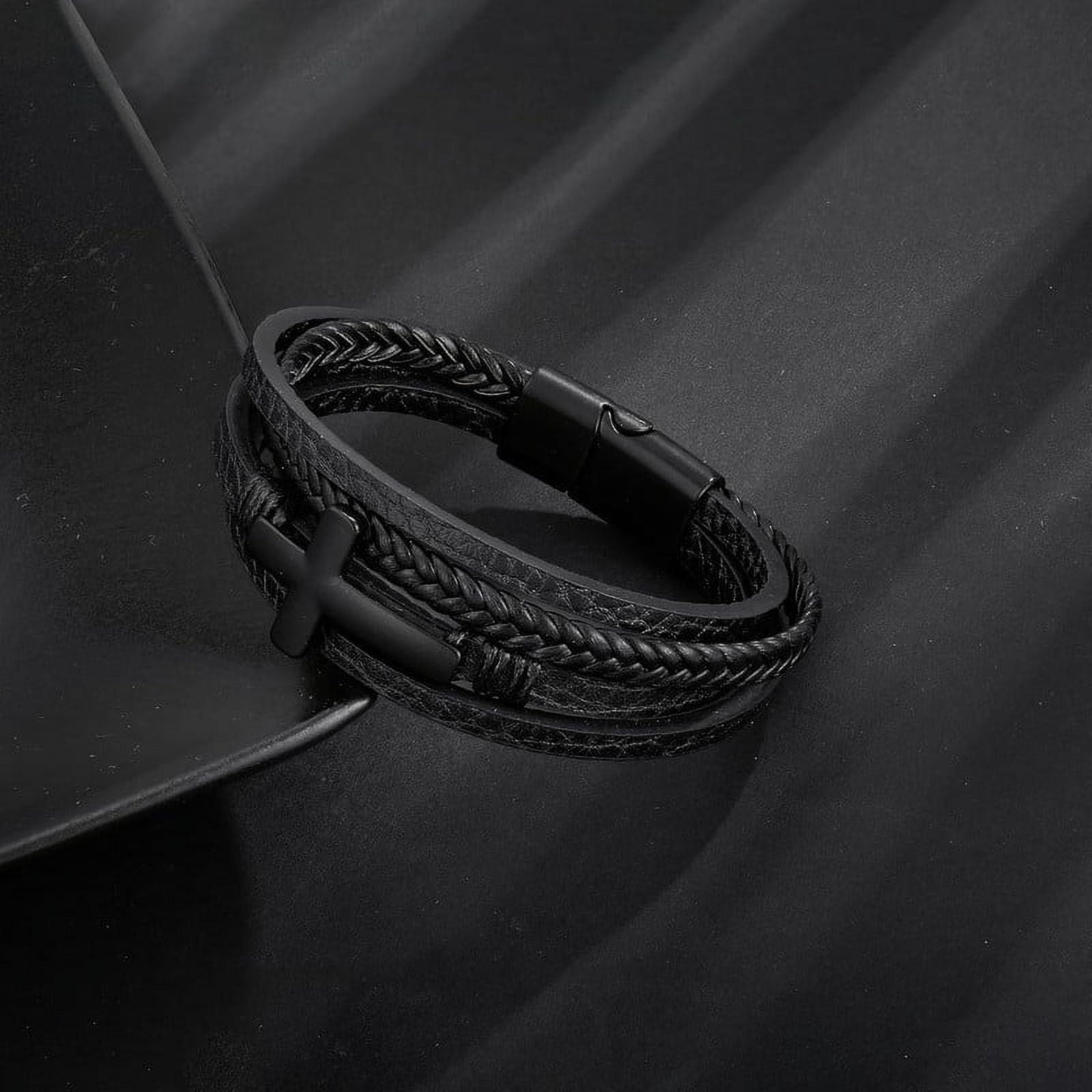 Vanski Multilayer Bracelet For Men Men's Braided Leather Bracelet