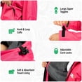 thumbnail image 5 of Swim Parka for Youth and Adults | Heavy-Duty Towel-Lined Weatherproof Swimming Jacket for Men, Women, and Kids (Red-Small) by COR Surf, 5 of 7