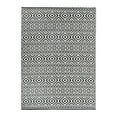 thumbnail image 2 of World Rug Gallery Contemporary Geometric Reversible Plastic Indoor and Outdoor Picnic Mat, Camping Rug, RV Rug - BLACK 3'x5', 2 of 9