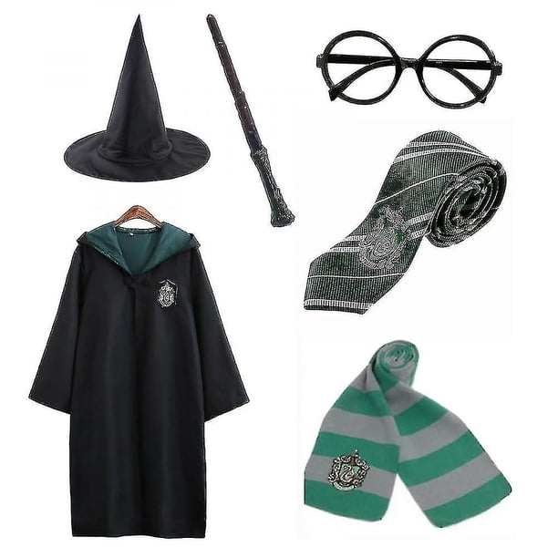 Harry Potter - Juego de 6 piezas de mago mágico, disfraz de capa