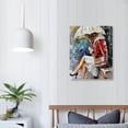 thumbnail image 4 of Nawypu Woman Sitting In The Rain, Rainy Day Wall Art, Woman With Umbrella Wall Decor, Abstract Art, Abstract Woman Canvas, Modern Printed, Wall Art (Gallery Wrapped), 4 of 5