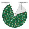 thumbnail image 2 of Sikiie Milk Tea 30-48 inches {designName} Print Christmas Tree Skirt Snowman Xmas Tree Skirt with Edge Christmas Decorations for Holiday Party30", 2 of 7