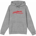 thumbnail image 4 of A Nightmare On Elm Street Logo Adult Heather Gray Long Sleeve Hoodie-Medium, 4 of 6