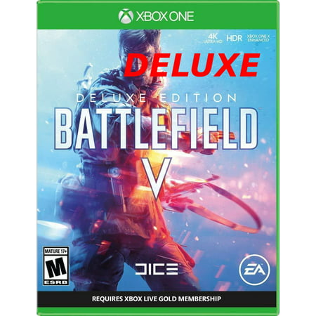 2018 Newest Battlefield V Deluxe Edition Xbox One X 4K HDR Enhenced Game Card (No