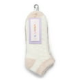 thumbnail image 4 of Joyspun Women's Double Layer Low Cut Lounge Socks, 3-Pack, Fits Shoe Sizes 4-10, 4 of 5