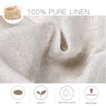 thumbnail image 3 of Simple&Opulence Premium 100% Linen Hemstitch Tablecloth-54 x 72 Inch Linen Color, Natural Fabric, Rectangular Tablecloth for Indoor and Outdoor Use, 3 of 5