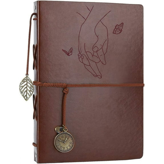 Photo Album 4x6 160 Photos, Leather Photo Albums with Writing Space With 30 Writing Paper, Travel Family Wedding Kids Graduation Ultrasound Baby Picture Album Scrapbook Photo Album