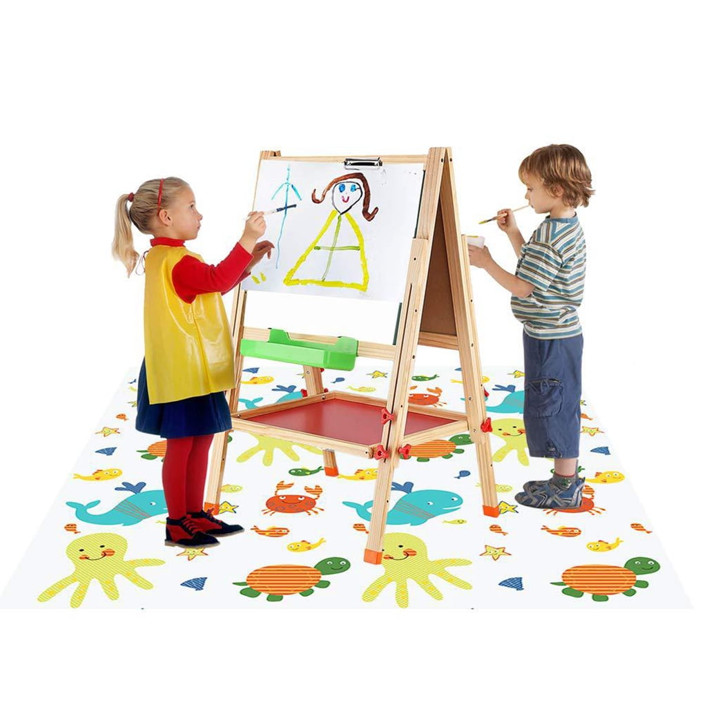 Baby Eatting Play Mat Picnic Mat High Chair Splash Mat Floor Protector Non Slip Waterproof