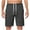 Dark Gray, variant on Summer Cotton Shorts for Men，Mens High Waisted Beach Shorts Drawstring Adjustable Bermuda Shorts Baggy Relaxed Fit Short Trousers Hiking Outdoor Track Sweatpants