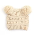 thumbnail image 2 of CC Kids Pom Beanie - Soft, Warm Hats for Toddler Kids, Black Ages 1-5, 2 of 11
