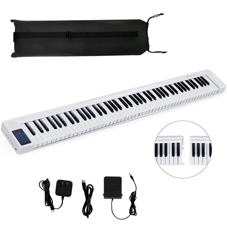 Costzon 61-Key Folding Piano Keyboard, Portable Electric Piano w