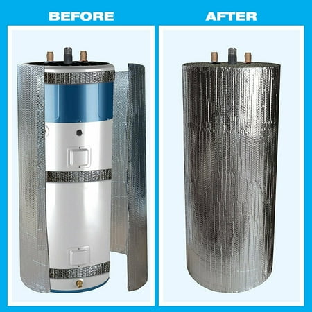 

Reflective Water Heater Jacket Insulation Fits 30 Gallon Tank R Value 6 (Tape)