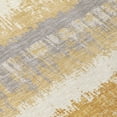 thumbnail image 5 of HomeRoots 598346 3 x 5 ft. Gold, Copper & Gray Striped Washable Indoor & Outdoor Rectangle Area Rug, 5 of 5