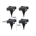 Avdolw 4 Packs Solar Ground Lights Waterproof, Solar Powered Garden Lights for Outdoor, Garden