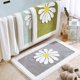 thumbnail image 2 of Alfombras de baño, alfombras de baño con flores, alfombras de fibra superfina suaves y esponjosas, alfombra de baño antideslizante (16 x 24 pulgadas, verde tierno, verde tierno), 2 of 5