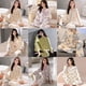 thumbnail image 3 of Pijama de mujer de primavera y otoño, cárdigan de manga larga, ropa de casa, traje de otoño e invierno, 3 of 6