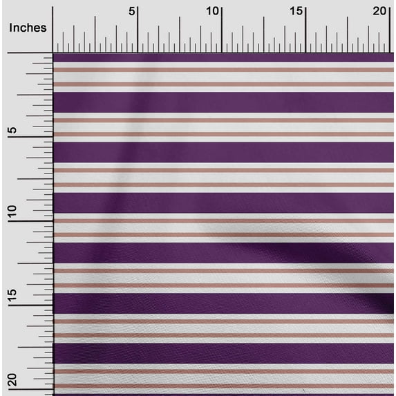 oneOone Cotton Cambric Wine Fabric Stripes Diy Clothing Quilting Fabric Print Fabric By Yard 42 Inch Wide-NGH