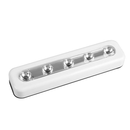 

Hesxuno 5X Bright Battery Operated Bulb Stick on Push on Strip Lights Kitchen Shed WH on Clearance