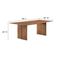 thumbnail image 6 of Modway Amistad 86" Rectangular Wood Dining Table and Bench Set in Walnut, 6 of 6