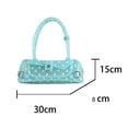 thumbnail image 3 of Women’s Polka Dots Jelly Handbag LightBlue Cute Fashionable Shoulder With Classic For Work And Street Style, 3 of 4
