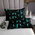 thumbnail image 3 of Erosebridal Gradient Checkered Bedspread Sets Twin Size,Buffalo Stereoscopic Bed Quilt,Geometry Decor,Breathable,2pcs, 3 of 5