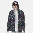 thumbnail image 2 of Balery Shells and Seaweed Sudadera ligera de manga larga con capucha y protección solar UPF 50+ para hombre y mujer, ideal para pesca y running-Small, 2 of 7