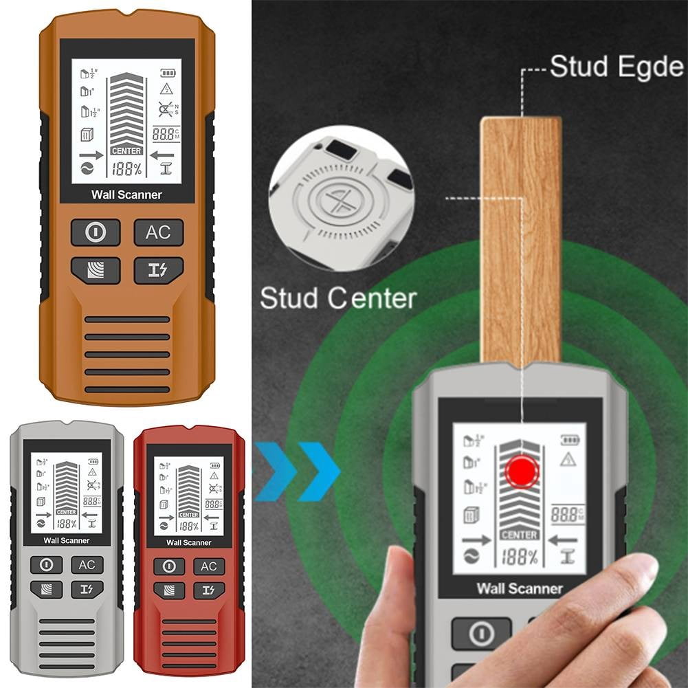 AFQH 7-in-1 Stud Finder Wall Finder Stud Detector with LCD Display Detect Wood Metal