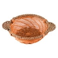 thumbnail image 2 of CNKOO Straw Basket Wire Frame Comfortable Handle Hand Knitting Straw Casserole Tray Casserole Rice Tray Basket Kitchen Supply, 2 of 8