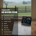 thumbnail image 2 of Raddy UV-6 Professional Weather Station with 6" VA Display and Outdoor Sensor, Wireless Indoor Outdoor Temperature & Humidity Monitor, Atomic Cl, 2 of 9