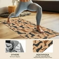thumbnail image 4 of Retro Style Dachshunds Hot Yoga Mat Towel Non Slip for Hot Yoga - Quick-Drying Yoga Mat Cover with 4 Corner Pockets with Travel Bag - Hot Yoga Towel Non Slip 74"x26", 4 of 6